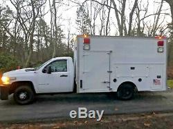 08 CHEVY 3500 HD 4x4 UTILITY/SERVICE /MEDICAL EQUIP TRANSPORT TRUCK X CLEAN 4WD