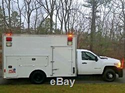 08 CHEVY 3500 HD 4x4 UTILITY/SERVICE /MEDICAL EQUIP TRANSPORT TRUCK X CLEAN 4WD
