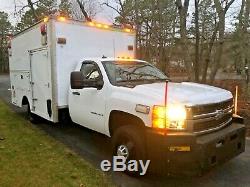 08 CHEVY 3500 HD 4x4 UTILITY/SERVICE /MEDICAL EQUIP TRANSPORT TRUCK X CLEAN 4WD