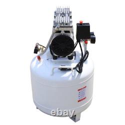 110V 40L Dental Air Compressor Oil Free Silent Air Pump Portable Noiseless New