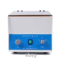 110V Tabletop Electric Low Speed Centrifuge Medical Lab Equipment 4x100ml Tubes