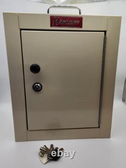 15W x 8D x 12H Medium Narcotics Cabinet Double Door/Double Lock Beige Harloff