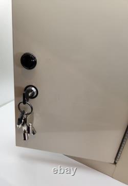 15W x 8D x 12H Medium Narcotics Cabinet Double Door/Double Lock Beige Harloff