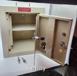 15W x 8D x 12H Medium Narcotics Cabinet Double Door/Double Lock Beige Harloff