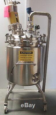 190 Liter Isolated Stainless Steel Tank Bio Reactor Bioreactor Vessel With Mixer