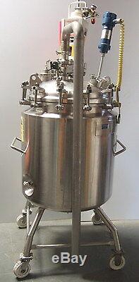 190 Liter Isolated Stainless Steel Tank Bio Reactor Bioreactor Vessel With Mixer