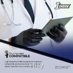 1st Choice Black Nitrile Disposable Exam/Medical Gloves 3 Mil, Latex-Free, 1000