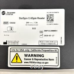 2020 Beckman Coulter CritSpin Statspin Digital Hematocrit Reader Lab Equipment