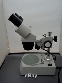 20X-40X Stereo Binocular Microscope mains incident/transmitted light source