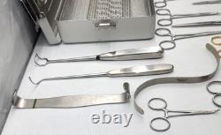 25 Piece Aesculap OR Surgical Mediceal Instruments Aesculap Sterilization Tray