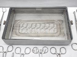25 Piece Aesculap OR Surgical Mediceal Instruments Aesculap Sterilization Tray