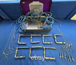 26 Piece Pilling, Weck, etc. ENT Laryngoscopy Instrument Set with Genesis Case