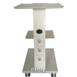 3 Layers Mobile Dental Trolley Cart Built-in Socket Medical Equipment Trolley