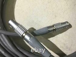 30 CABLE with 2 Genuine LEMO FGG. 3B. 803 PLUGS medical equipment theater surgery