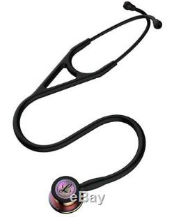 3M Littman Cardiology IV Stethoscope, Rainbow Finish, Black Tubing, 27 inches