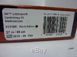 3M Littmann Cardiology III Stethoscope, Black # 3131BE