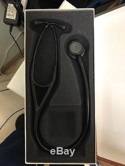 3M Littmann Cardiology III Stethoscope, Black Plated Chestpiece/Eartubes, 27 IN