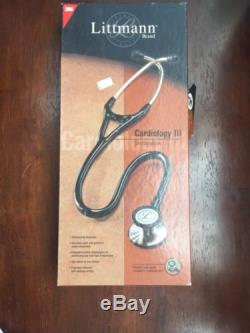 3M Littmann Cardiology III Stethoscope, Black Tube, 27 inch, 3128