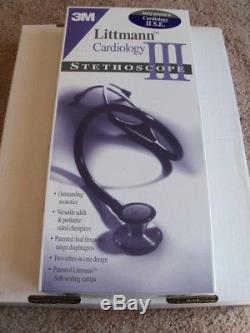 3M Littmann Cardiology III Stethoscope, NEVER USED In Box, Model 3128, 27 inches