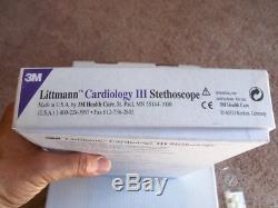 3M Littmann Cardiology III Stethoscope, NEVER USED In Box, Model 3128, 27 inches