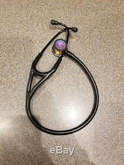 3M Littmann Cardiology IV Stethoscope, Rainbow-Finish Chestpiece, Black 27in