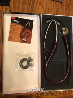3M Littmann Master Cardiology Stethoscope, Plum Tube, 27 inch, Used Once