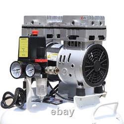 40L 110V/60Hz Portable Dental Air Compressor Oil Free Silent Air Pump Noiseless
