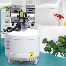 40L Air Compressor Noiseless Oilless Oil free Air Pump 115PSI For Dental Medical