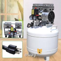 40L Air Compressor Noiseless Oilless Oil free Air Pump 115PSI For Dental Medical