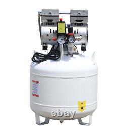 40L Dental Lab Air Compressor 115PSI Medical Noiseless Oilless Oil free Air Pump