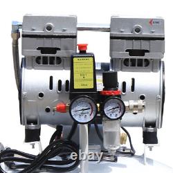 40L Dental Lab Medical Air Compressor Noiseless Oilless Oil free Air Pump 115PSI