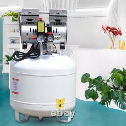 40L Portable Dental Air Compressor Oil Free Silent Air Pump 115 PSI