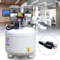 40L Portable Dental Air Compressor Oil Free Silent Air Pump 115 PSI 40L Portable Dental Air Compressor Oil Free Silent Air Pump 115 PSI