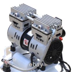 40L Portable Dental Air Compressor Oil Free Silent Air Pump 115 PSI