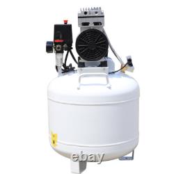 40L Portable Dental Air Compressor Oil Free Silent Air Pump 115 PSI