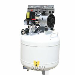 40L Portable Dental Air Compressor Oil Free Silent Air Pump Noiseless 110V USA