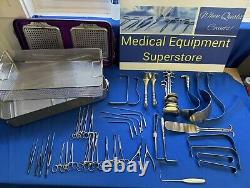 43 Piece Codman Laparotomy Set with Retractors Genesis Sterilization Case/Tray