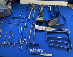 43 Piece Codman Laparotomy Set with Retractors Genesis Sterilization Case/Tray