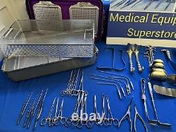 43 Piece Codman Laparotomy Set with Retractors Genesis Sterilization Case/Tray