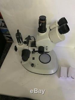 7x-45x Dual Lit 6W LED Trinocular Stereo Zoom Microscope