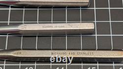 7x LOT Jarit Richards Lorenz Hoke Osteotomes 5/8 1/2 3/8 5/16 surgical 7x LOT Jarit Richards Lorenz Hoke Osteotomes 5/8 1/2 3/8 5/16 surgical