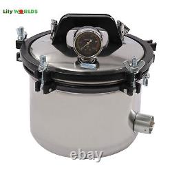 8L Autoclave Steam Sterilizer Dental Equipment Sterilization Medical Sterilizer