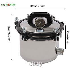 8L Autoclave Steam Sterilizer Dental Equipment Sterilization Medical Sterilizer