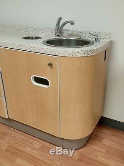 A-dec Preference 5531 SOLID SURFACE Side Cabinet with Sink Adec Dental Cabinetry
