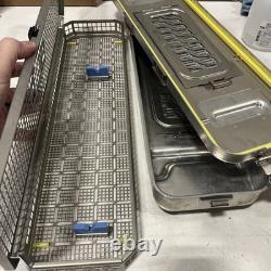 Aesculap JM021 Sterilization Case with JF435R Extra Long Mini Container Basket
