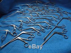 Aesculap Xomed Linvatec WLorenz Rongeurs Forceps Surgical 34 Pieces Biopsy Lot A