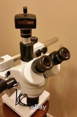 Amscope Trinocular Stereo 7x-45x Microscope with10MP Digital Camera