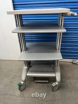 Anthro Convoi Mobile Equipment Rolling Cart, 4 shelves, 43 H x 25 W