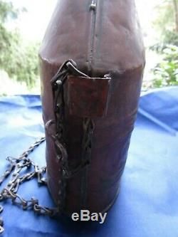 Antique Civil War Era Medical Soldered Tin or Copper Canteen- Screw Off Top