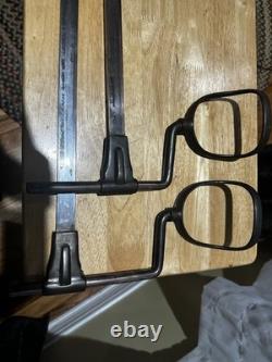Antique Medical Exam Table Metal Stirrups Medical Equipment Medical Supplies